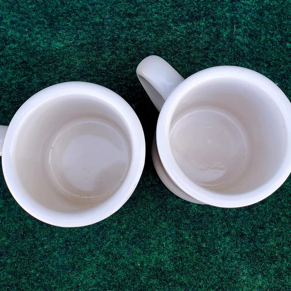 (2) VTG Minnesconsin Coffee Cup Mug Diner Heavy White/Black 12oz USA - Picture 5 of 11